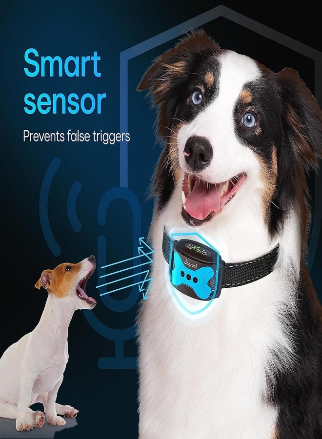 DogRook Dog Bark Collar | Smart Collar for Dog Training | No Shock | Beep & Vibration | Rechargeable | No Bark Collar for Dogs | Anti Bark Collar for Large Dog, Medium Dog, Small Dog | 12-110 lbs - Image 4